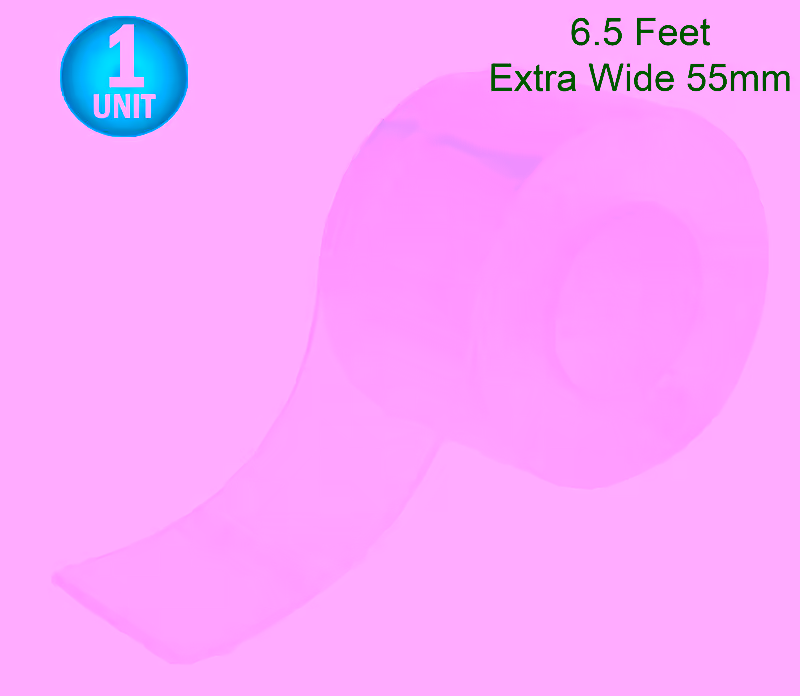 Extreme Double Sided Nano Tape-  6.5ft Extra Wide (50mm)  Adhesive Gel Grip Tape for Home, Office & DIY Projects - Reusable, Washable, Clear, Traceless, Weatherproof & Strong Silicone Mounting