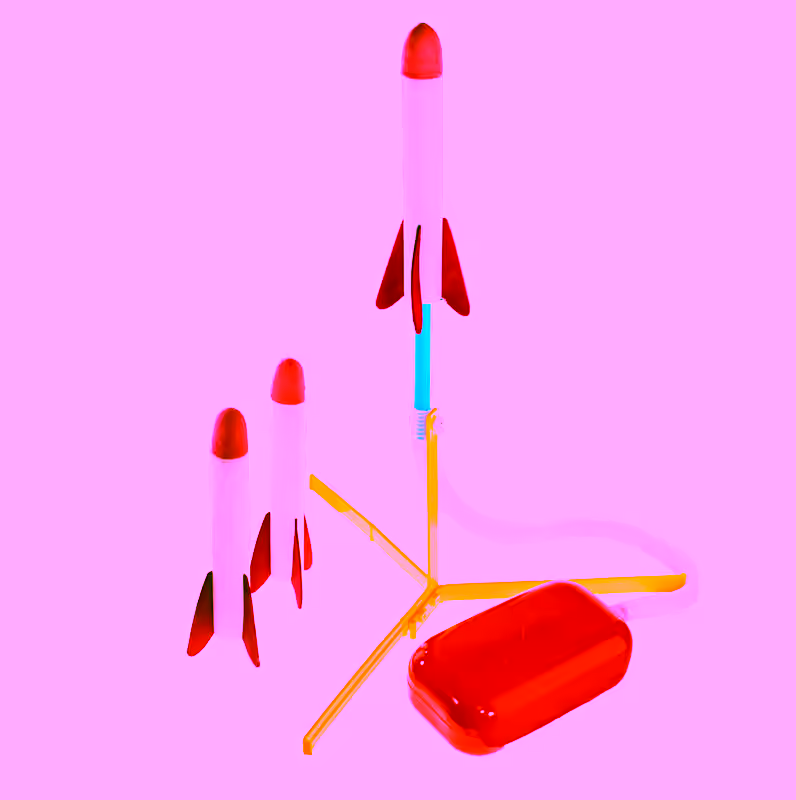 Launch Rocket Stomp Toy - Foam Air Jump Rockets Perfect Toy Rocket Launcher -  Outdoor Rocket Toy Gift for Boys and Girls - Play Rocket Soars Up to 100 Feet