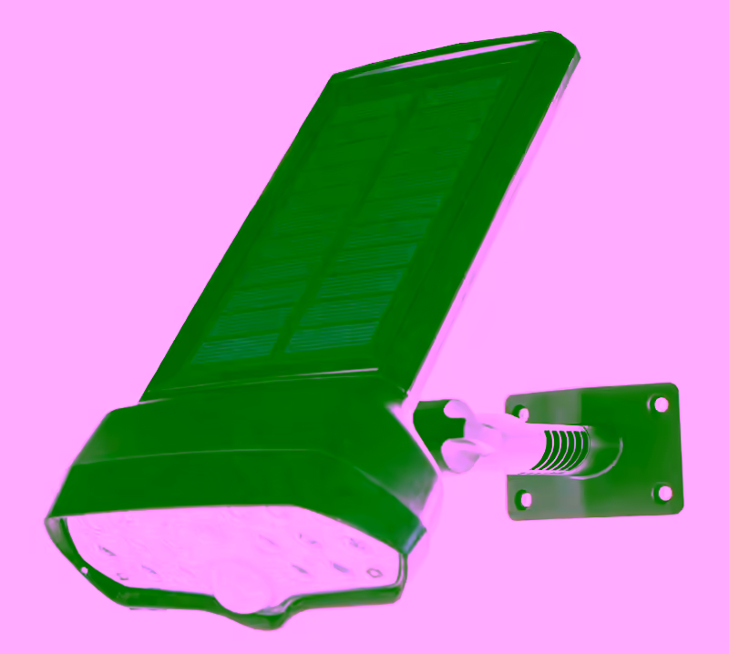 Solar Powered Motion Security 17 LED Spotlight - Always On Flood Light, Waterproof, Bright 360° Rotatable Floodlight, Wall Mounted - Outdoor Yard Garden Warehouse Home Safety