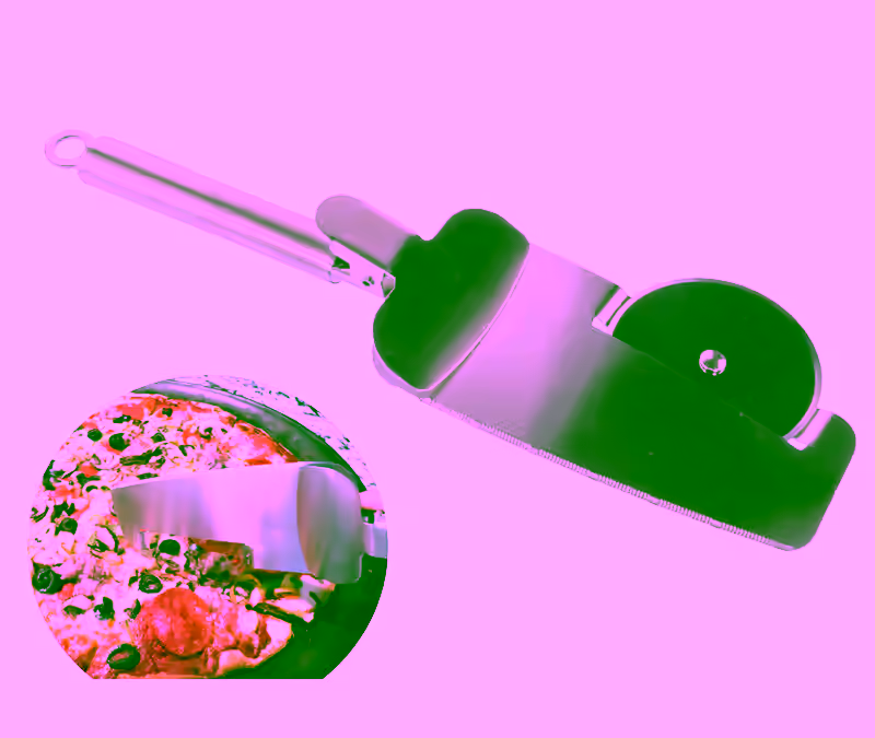 Pizza Cutter Wheel w/ Stainless Steel Slicer Blade & Pizza Serving Spatula - Multifunction, Sharp Edge, Dishwasher Safe, Non-Rusting - All-in-One Pizza Slicer