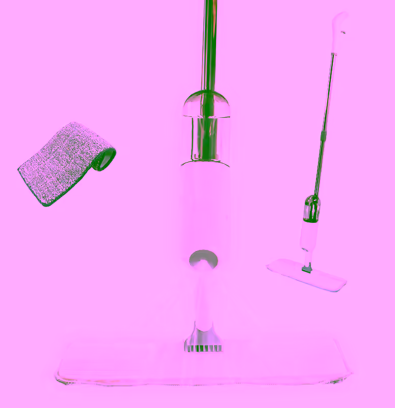 360 Microfiber Rotatable Spray Mop - Rotatable & Adjustable - Wet Or Dry Floor Cleaning - 410ML Water Tank Sprayer, 2 Microfiber Reusable Pads & Kitchen Scrubber