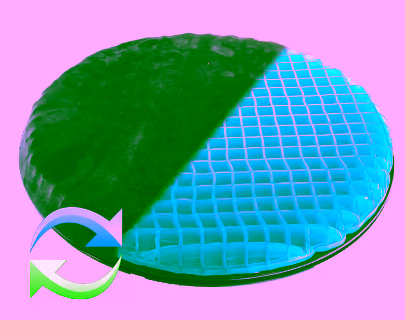 360° Swivel Rotation Honeycomb Gel Cushion -  Orthopedic Cooling Gel Memory Foam Seat Chair Pad For Office, Car, Truck, & Wheelchair - Improves Posture, Non-Slip Bottom, Washable Cover