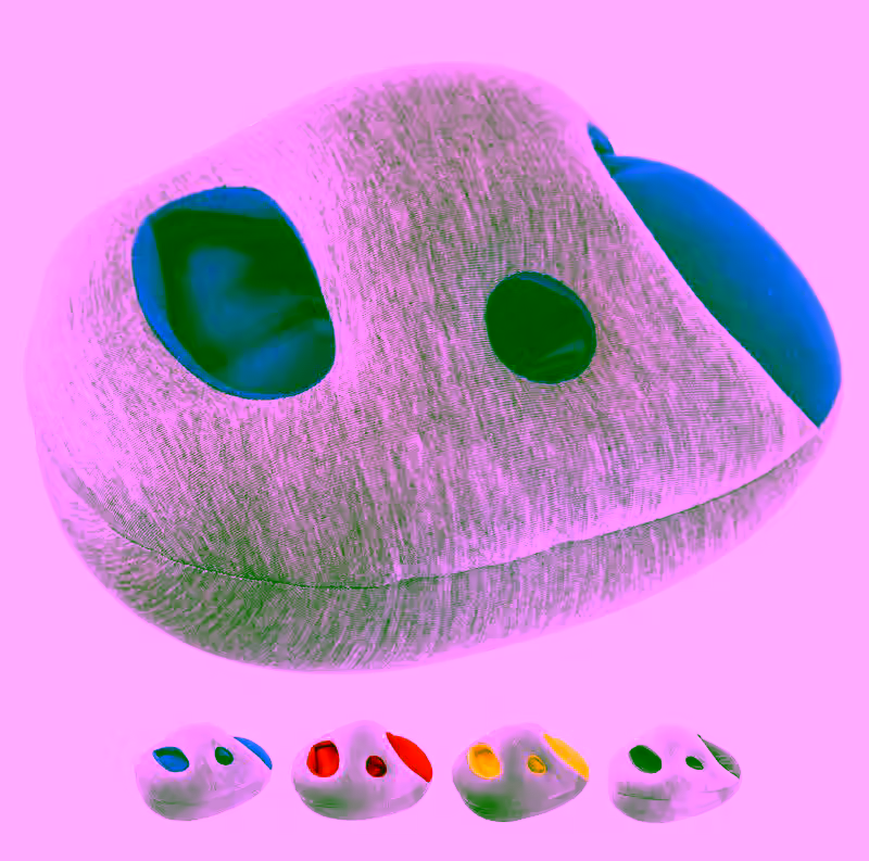 Hand & Arm Wearable Nap Pillow -  Handy Napping Desk Head Pillow Headrest For Home & Travel Power Naps