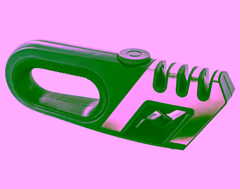 Handheld Knife Sharpener - Multi Function Kitchen 4 in 1 w/ Adjustable Ceramic, Tungsten Steel, Diamond Rod & Scissor Sharpener Tool - Pocket Sized - Non Slip