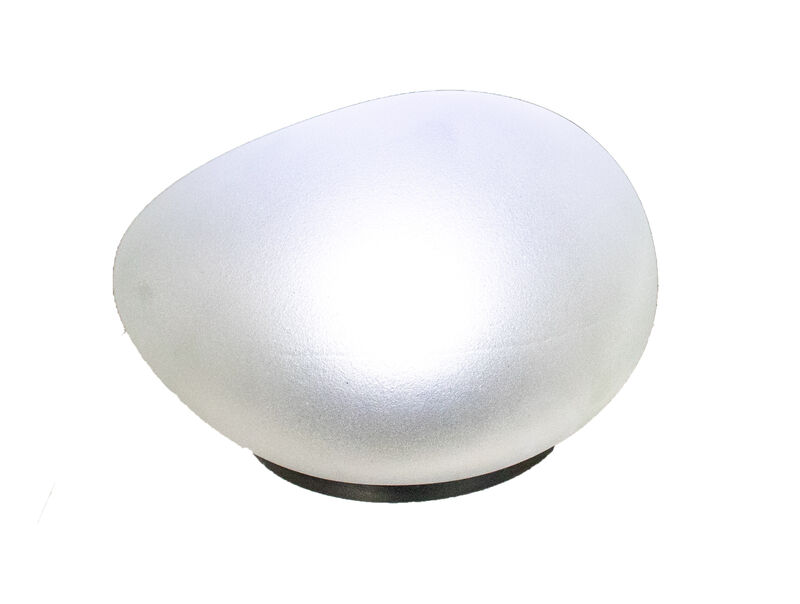 3pc Solar Rock Pathway LED Lights - Waterproof Cobblestone Shape Garden, Stair Yard Decor - Cool White Pave Stone Markers - Durable and Energy Efficient