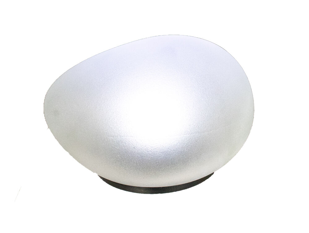 3pc Solar Rock Pathway LED Lights - Waterproof Cobblestone Shape Garden, Stair Yard Decor - Cool White Pave Stone Markers - Durable and Energy Efficient