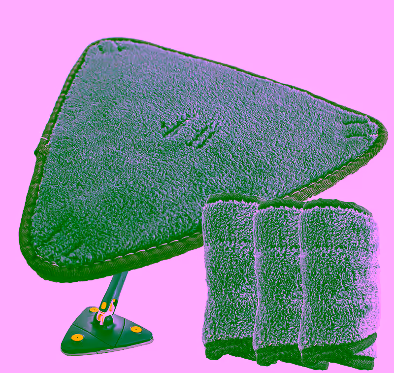 4 Reusable Microfiber Mop Pads Compatible with 360 Self Wringing Floor Cleaning Mop - Washable Micorfiber Cloth Pads for Wet or Dry Cleaning on Hardwood, Tile, Laminate, and More