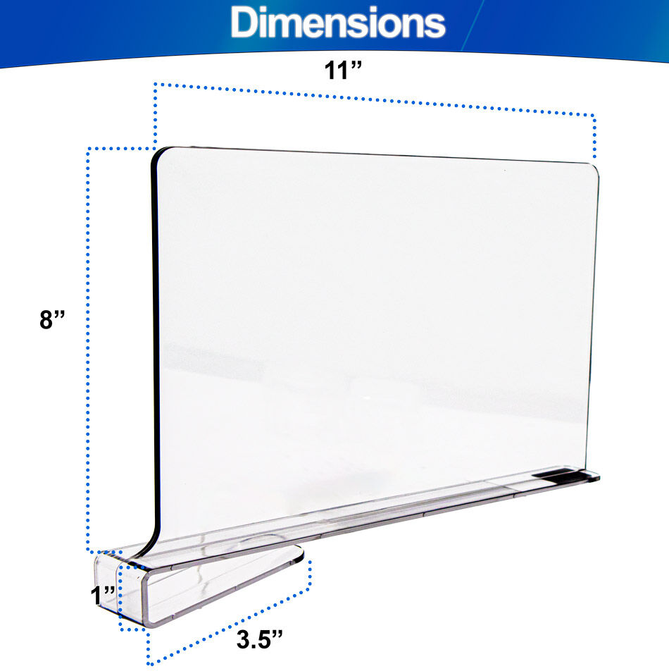 sturdy acrylic dividers