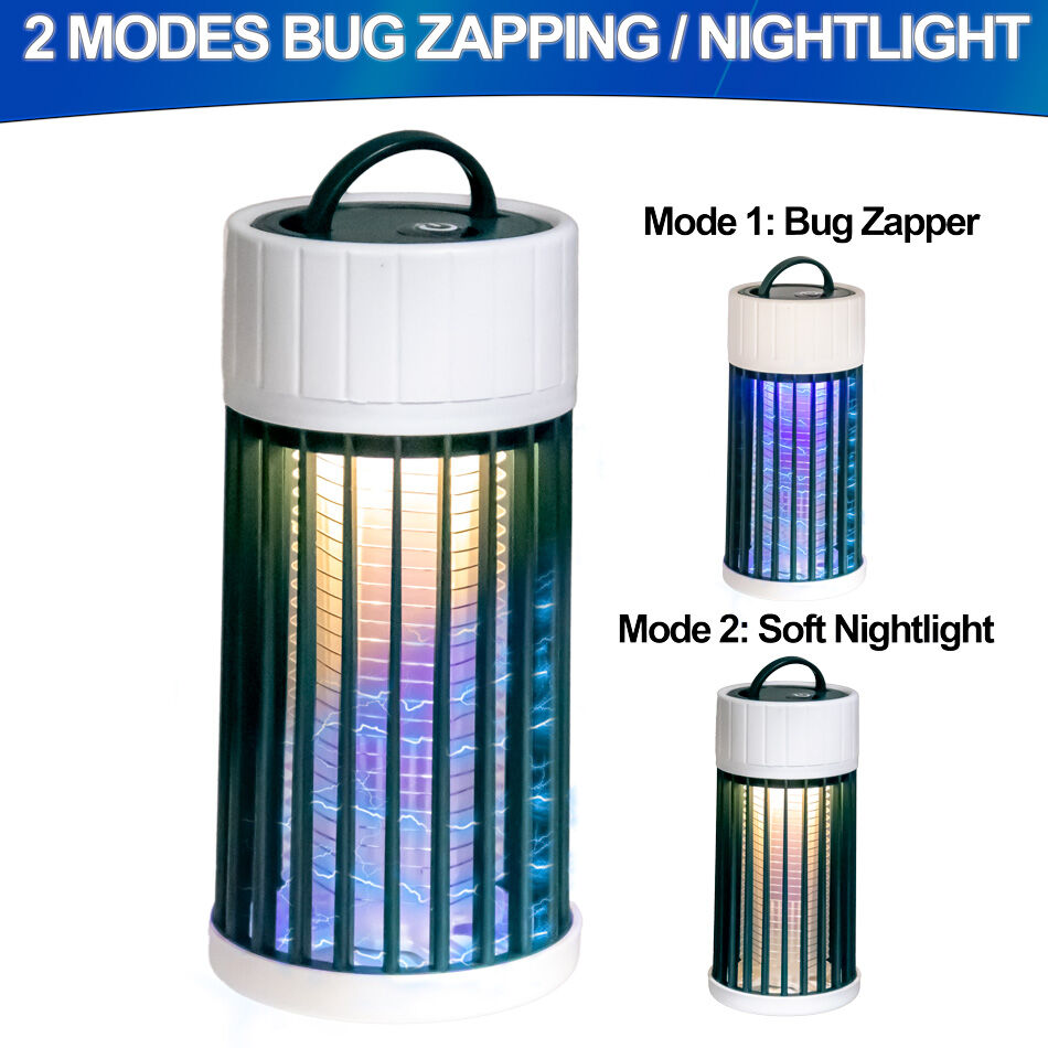 Portable Bug Zapper in action