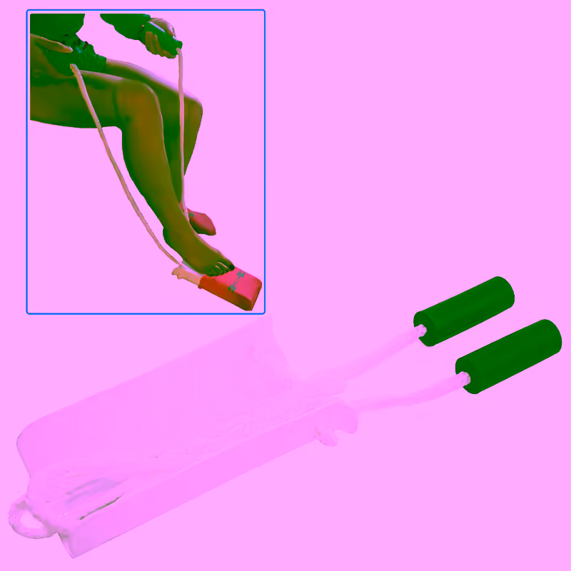 Sock Slider Aid Shoe Horn with Foam Handles and Adjustable 40" Cords - Easy On and Off Stocking Slider Assist Tool - Ideal Mobility Aid for Elderly, Pregnancy, Post Surgery, & Limited Mobility Issues.