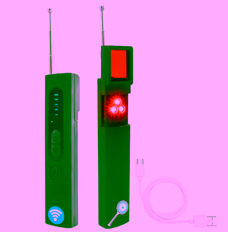 Anti Spy Hidden Camera Detector  & GPS Bug Tracker - RF Signal Sweeper, Wireless Spy Cam Finder - Personal Privacy Protector, Anti-Surveillance & Travel Safety Device