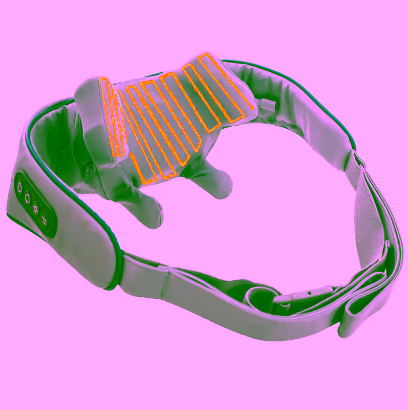 Shiatsu Neck Shoulder & Back Massager with Heat - Ergonomic  Deep Tissue Kneading for Back and Muscle Pain Relief, Cordless Electric Therapy - Portable, Wireless Design with Adjustable Intensity - Ideal for Home, Office, and Travel Use