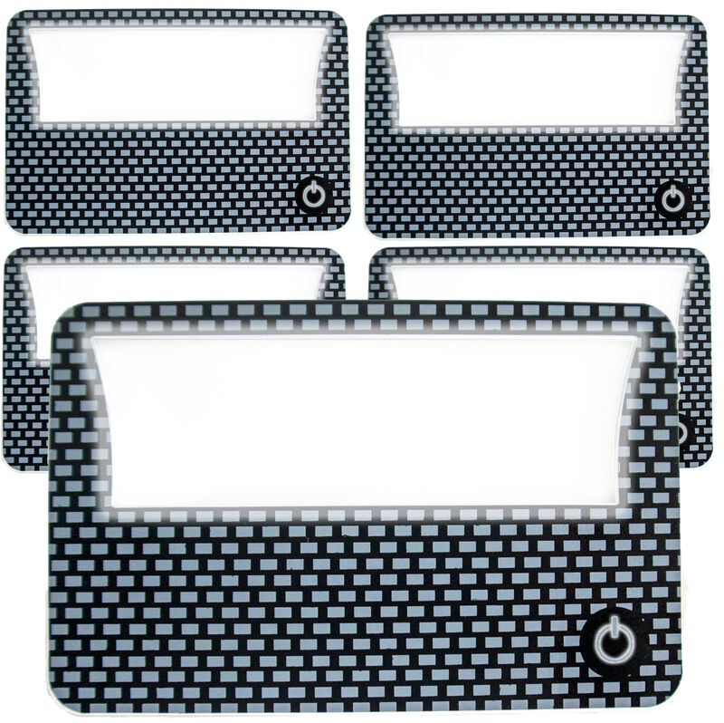 4 LED Credit Card Magnifying Glass - Compact Slim Size 3X Magnifier Illuminated Lens Wallet Reader for Reading, Crafts, Portable Travel