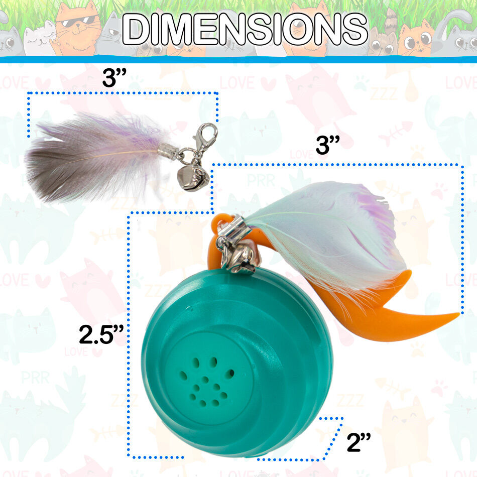 Cat toy with hidden catnip compartment and durable design