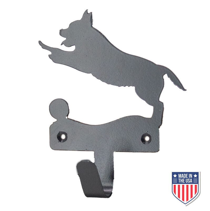 Wall-Mounted Dog Silhouette Hook - Decorative Metal Coat Rack and Key Holder for Pet Lovers - Compact 5.5" x 6.5" Organizer for Entryways and Lightweight Items