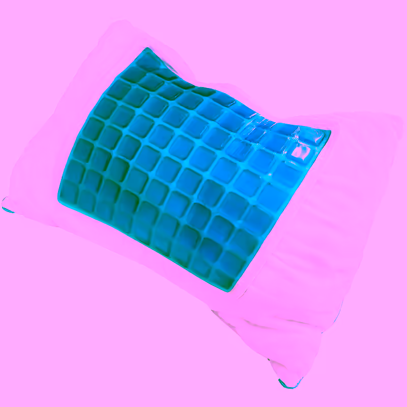Cooling Gel Pillow Pad w/ Chill Gel Cells - No Water Filling & Non-Leaking Cooling Mat - Relief For Sleep, Night Sweats, Hot Flashes, Laptops, Dogs & More - Small