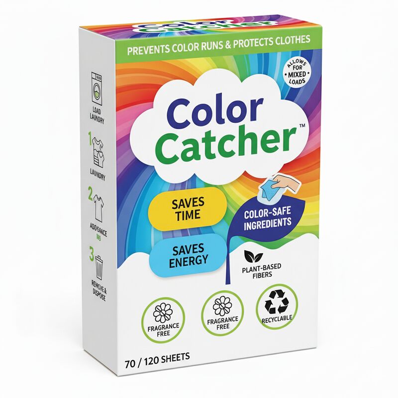 Color Catcher Laundry Sheets Dye Absorber – 70 Plant-Based, Fragrance-Free Sheets for Mixed Loads, Prevent Color Runs & Dye Transfer