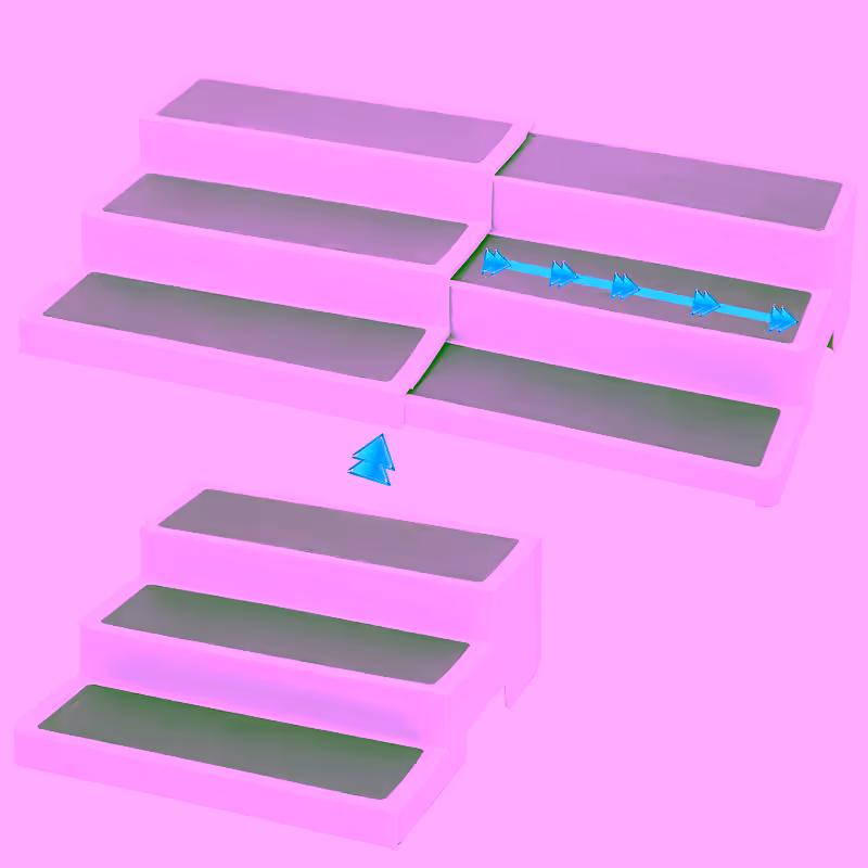 Spice Rack Organizer 3-Tier Adjustable Expandable Step Shelf – Non-Slip Kitchen, Pantry & Cabinet Storage 9.5 to 17.5", White/Grey