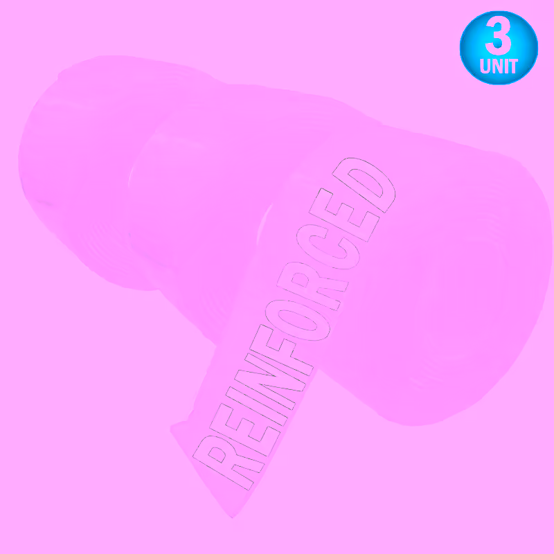 Double Sided Nano Gel Tape -3pc  Mesh Reinforced Extra Thick 0.08"  9.8' Gel, Washable Reusable Peel and Stick Mounting Tape, Clear/White Finish & Heavy Duty Hold, 1 Roll for Glass, Tile & Picture Frames