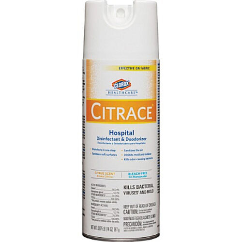 Clorox Healthcare Citrace Hospital Disinfectant & Sanitizer Citrus Scent 14 oz Aerosol Spray