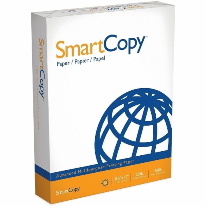 Smart Copy Printer Paper, Letter Size 8.5 x 11, 20 lb, 500 Sheets, White Multipurpose Copy Paper Compatible with Laser and Inkjet Printers and Copiers