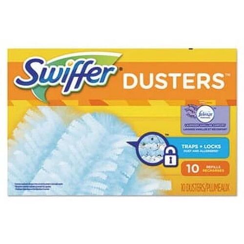 Swiffer Duster Refills 10 Count Febreze Scent - Traps & Locks Dust and Allergens Using Dust Lock Technology - Disposable Microfiber for Swiffer Dusters