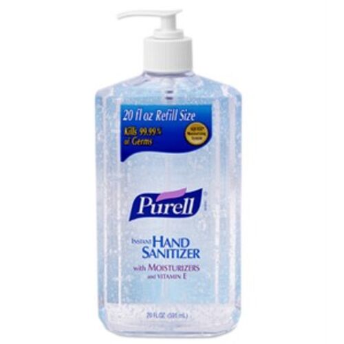 Purell Advanced Instant Hand Sanitizer 20 fl oz Pump Bottle with Moisturizers and Vitamin E Kills 99.99% of Germs Workplace Refill