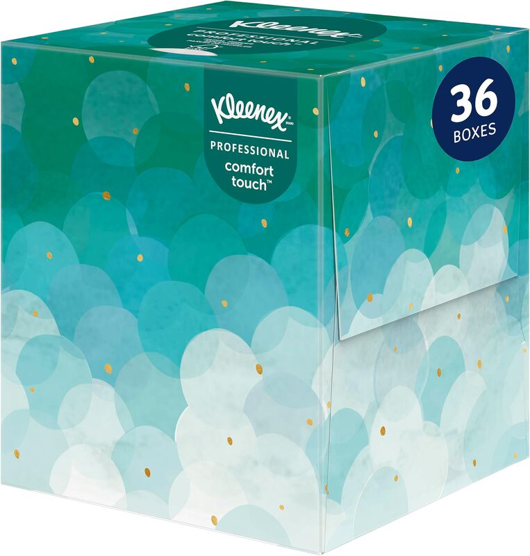 Kleenex Professional Comfort Touch™ Facial Tissue, 36 Boxes (90 Sheets Each), Bulk Pack