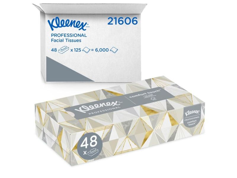 Kleenex Professional Facial Tissues - 48 Count Bulk Pack with 2-Ply Comfort Touch Softness
