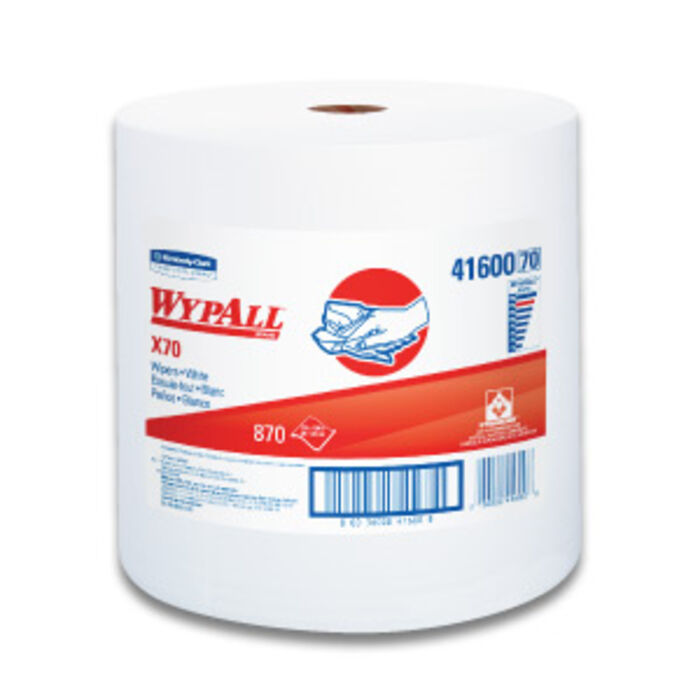 WYPALL X70 PRO Medium Duty Cloths, 820 Sheets - More Absorbent Industrial Wiper Cloths