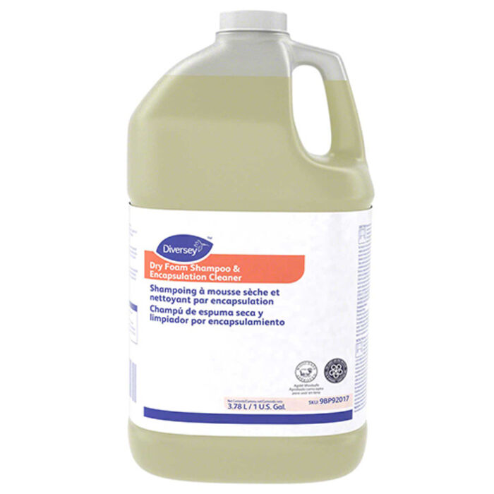 Diversey Dry Foam Shampoo & Encapsulation Cleaner, 1 Gallon (3.78 L) Industrial Floor