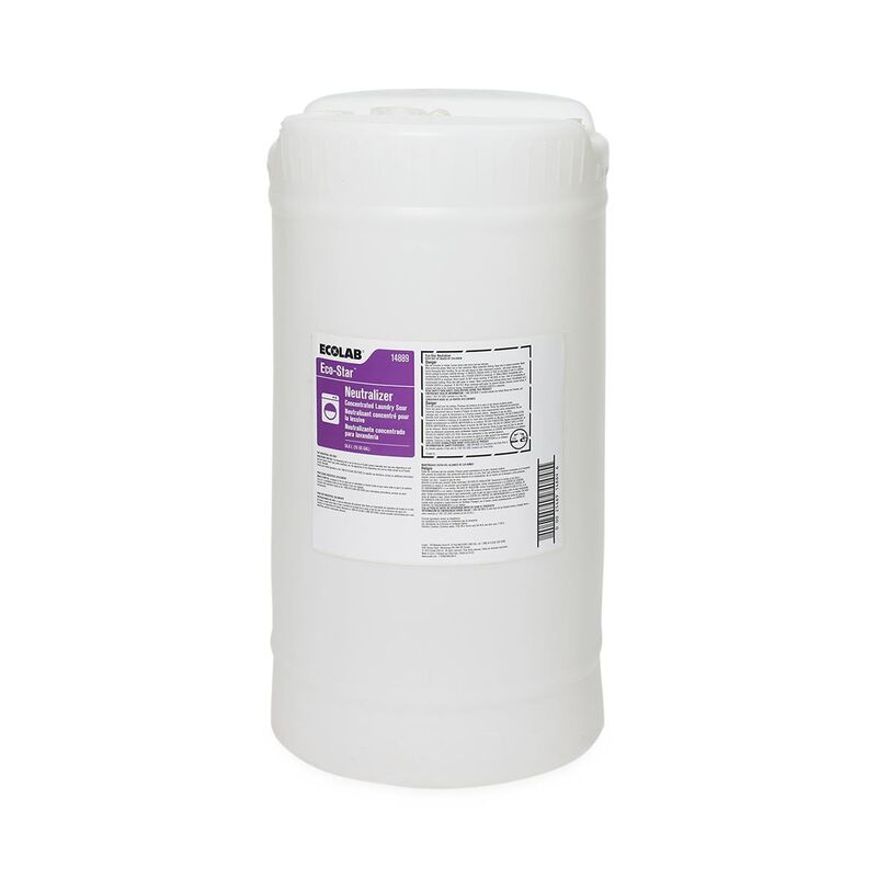 ECOLAB Eco-Star Laundry Neutralizer, 5 Gallon Concentrated Liquid for Industrial Laundry