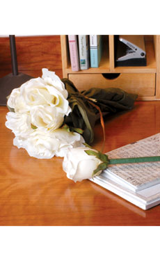 White Rose Pen Bouquet