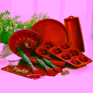 Chefs 10-piece Silicone Bakeware Set 