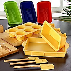 Chefs 6-piece Silicone Bakeware Set 
