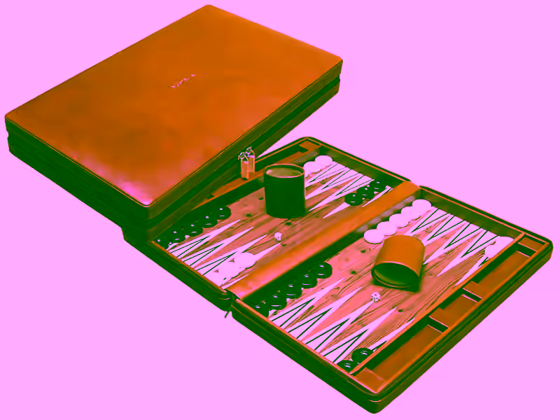 Folding: Solid Wood Leather Case Set