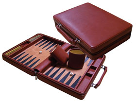 Travel: Solid Wood Leather Case Set