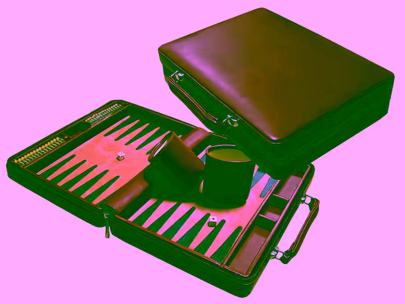 Travel: Solid Wood Leather Case Set