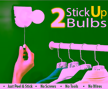 Instant Portable Light Bulb Cordless Mountable Battery Operated Wireless LED Light Light Bulbs -  Bulbs Peel and Stick Anywhere - 4pc