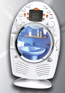 AM/FM CD Shower Radio W/ Mirror