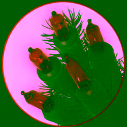 50 Light Red Color - Green Wire