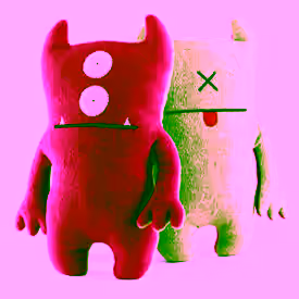12-14"" Pink Bop'n Beep - Ugly Doll