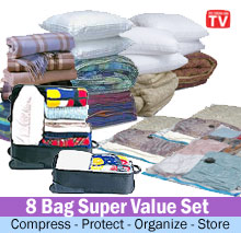 8 Space Vacuum Bag Set