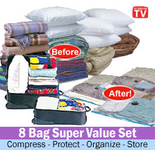 8 Space Vacuum Bag Set