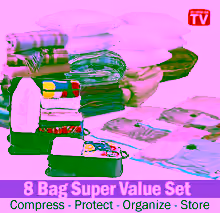 1 Jumbo Space Saving Vacuum Bags Set