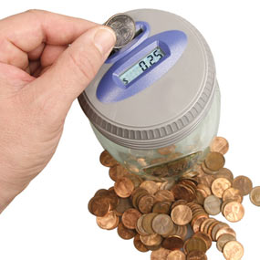 Digital Counting Money Jar
