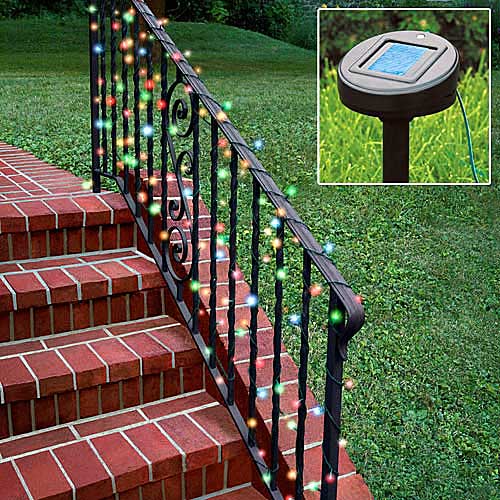 Solar Powered Christmas Lights - 60pc Mutli-Color Set