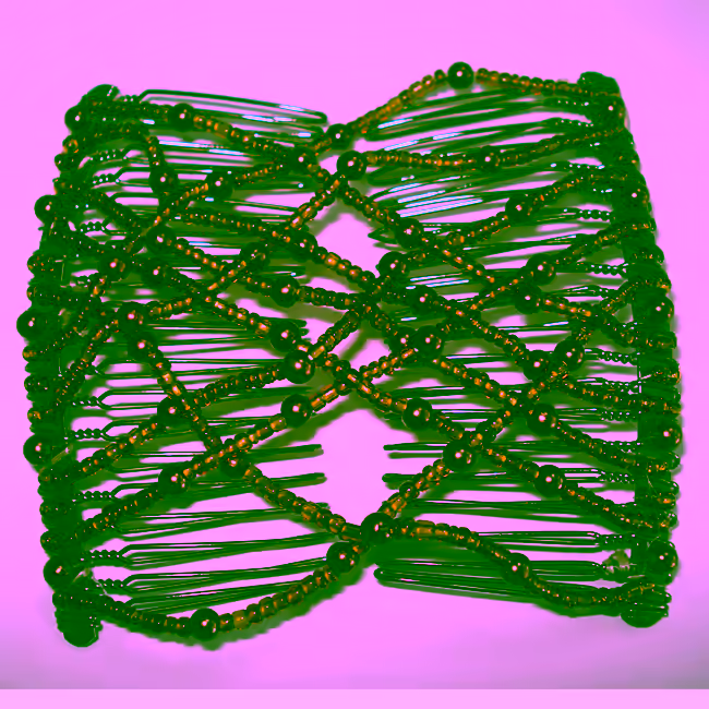 Easy Stretchable Hair Combs - Bronze Clip - Yes Double My Order - yso_997-921